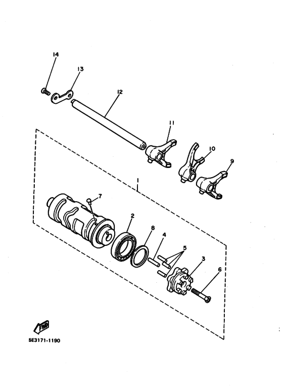 Shift cam & fork