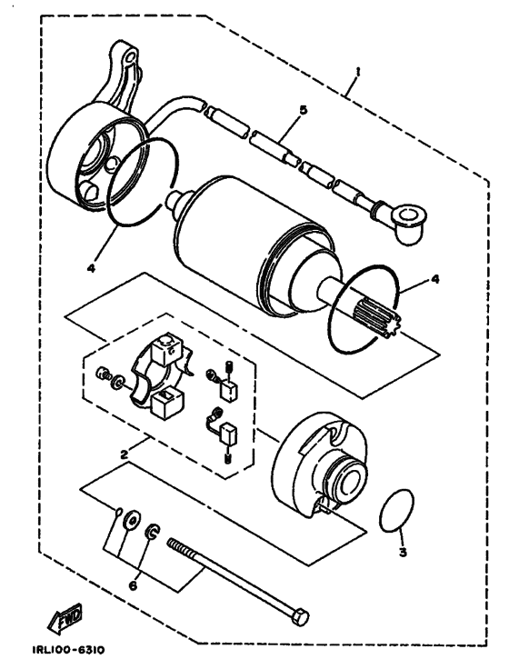 TW200E Стартерный мотор