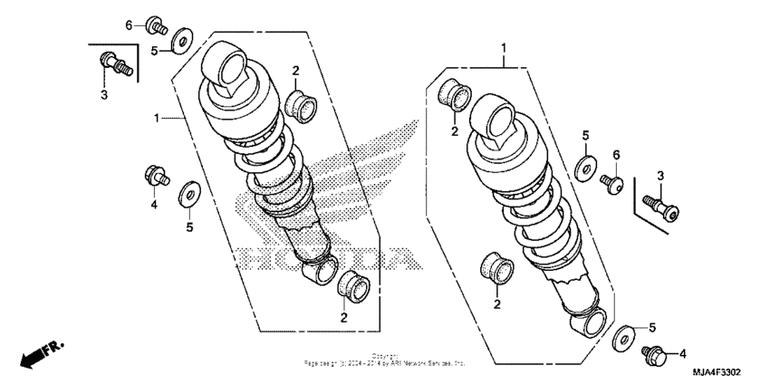 Rear shock absorber (3)