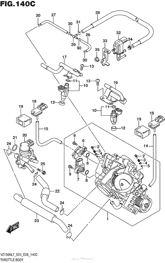 Throttle Body (Vz1500L7 E33)
