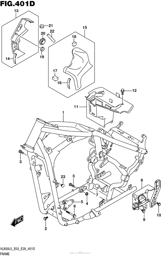 VL800B Frame (Vl800Tl5 E28)