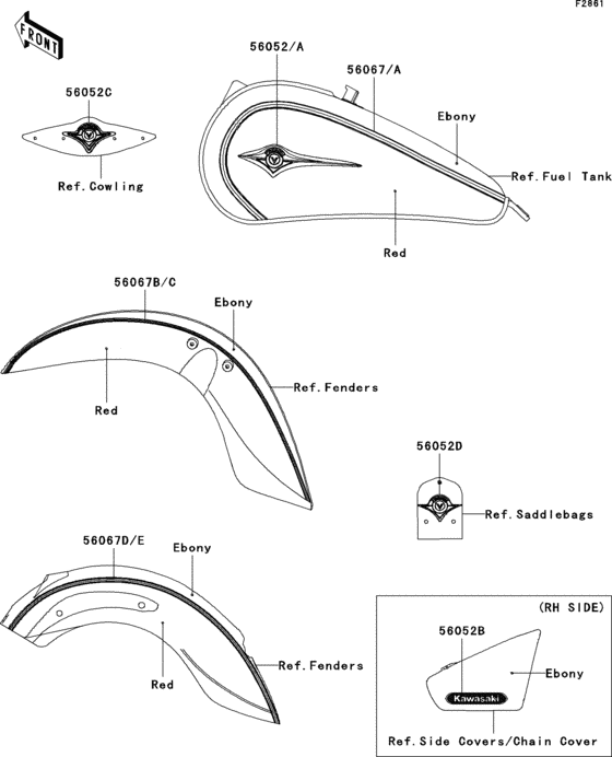 VN900 Decals(red / ebony)(d6f)