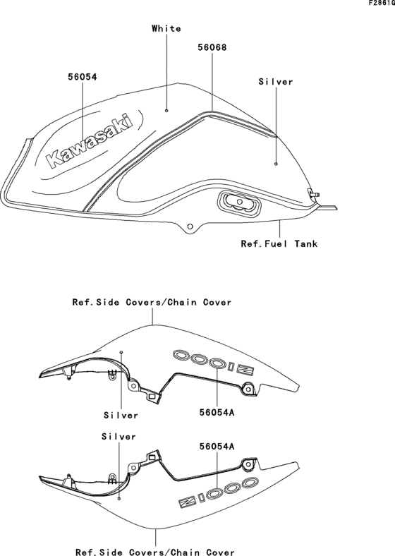 ZR1000 Decals(white / silver)(b9f)