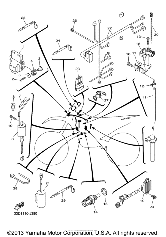 YZ450FDW Электрика