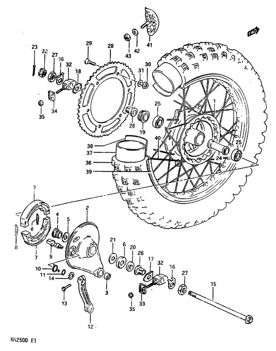 Заднее колесо model