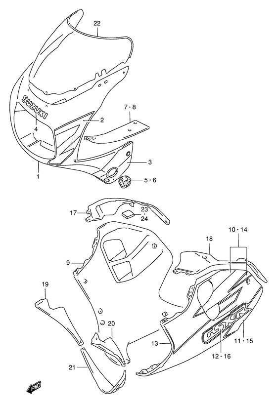 Cowling body