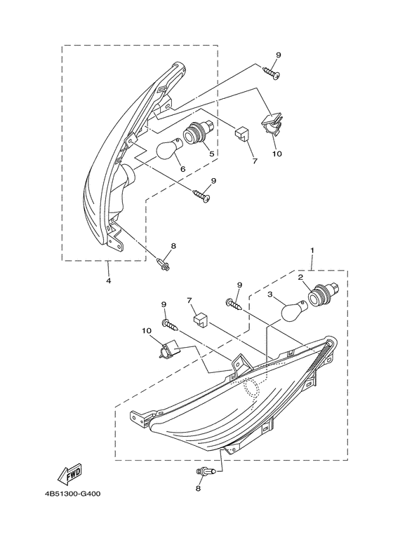 XP500 Поворотники