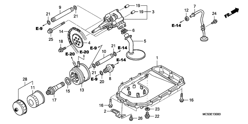 ST1300 Oil pump / oil pan