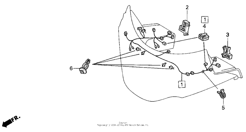 Fairing sub harness