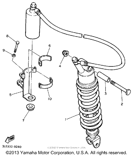 FZR1000WC Амортизаторы задние