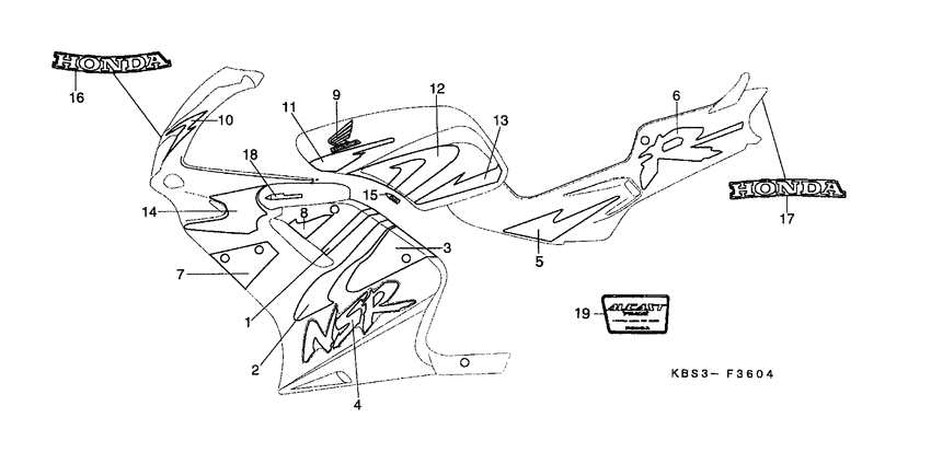 NSR125R Label read the manual