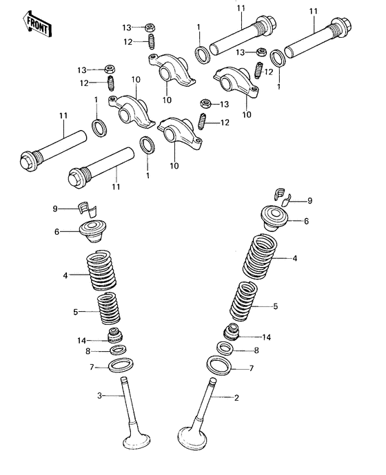 Rocker arms/valves