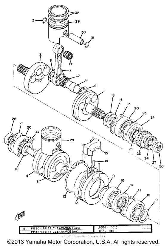 Crankshaft & piston