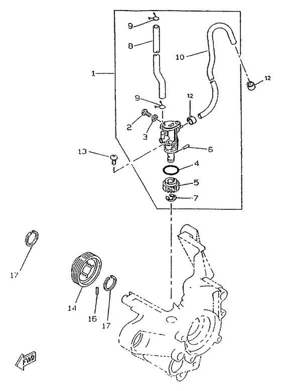 CW50RSX Масляный насос