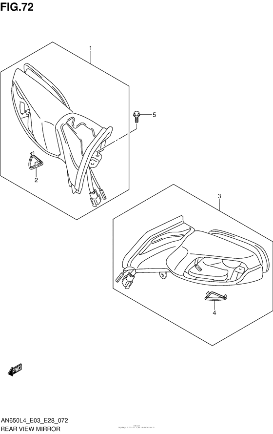 AN650 Зеркала заднего вида