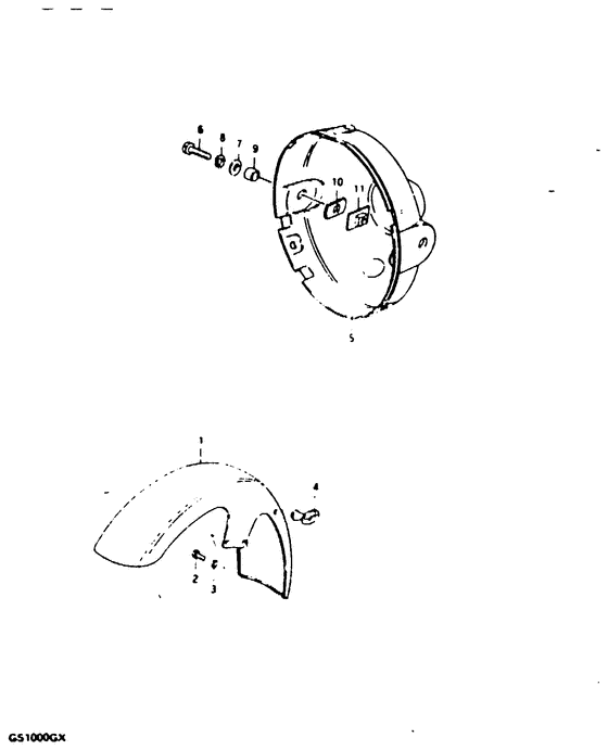 Front fender - headlamp housing