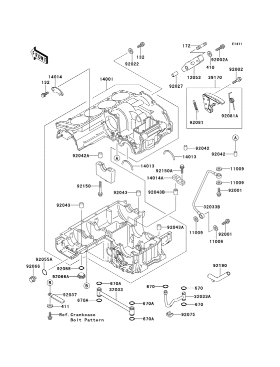ZG1000 Картер двигателя