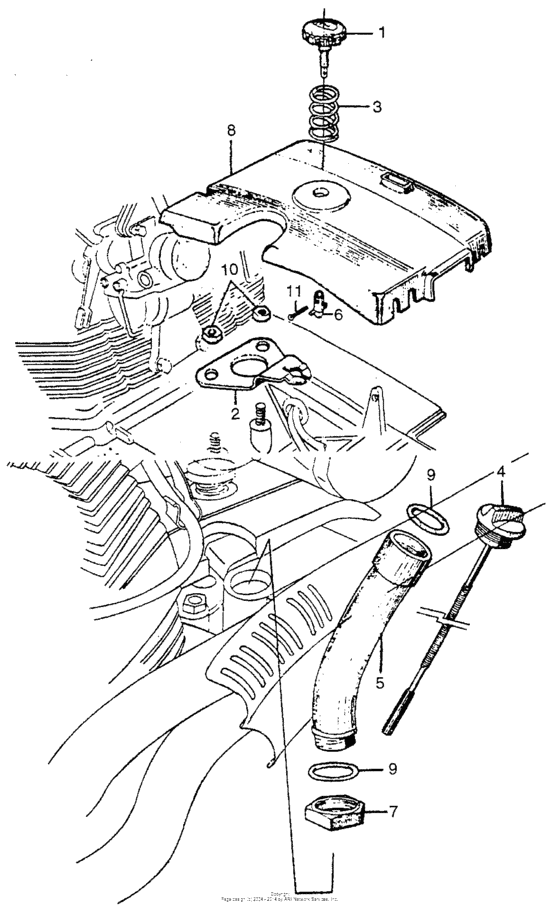 Upper crankcase cover