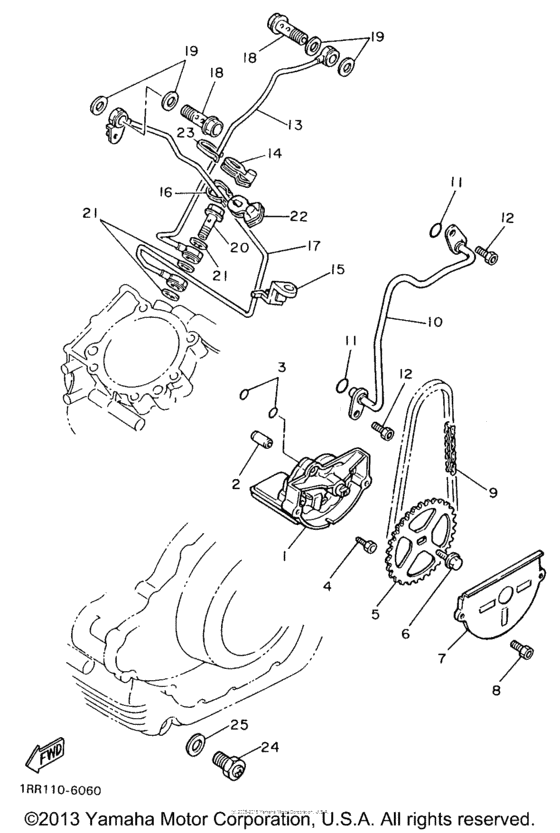 XV1100SH Масляный насос