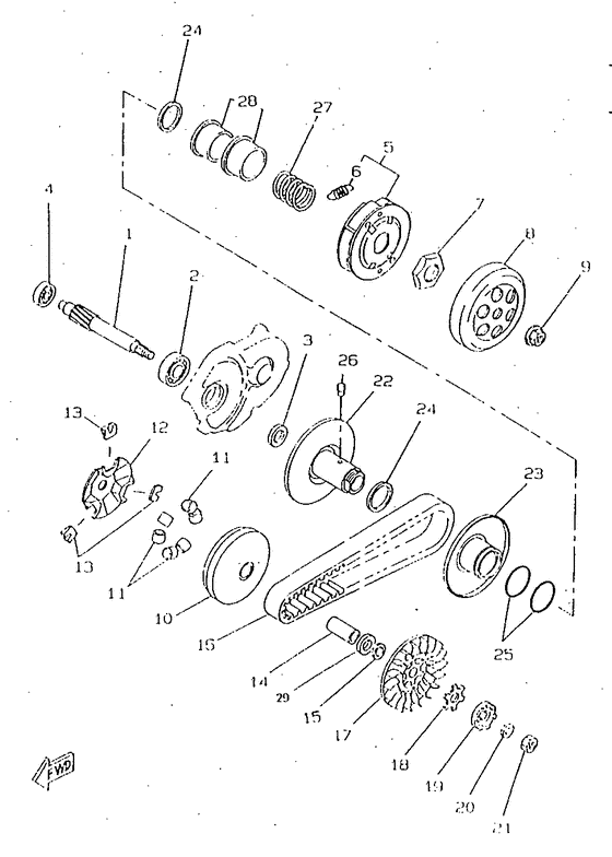 CW50RSX Сцепление