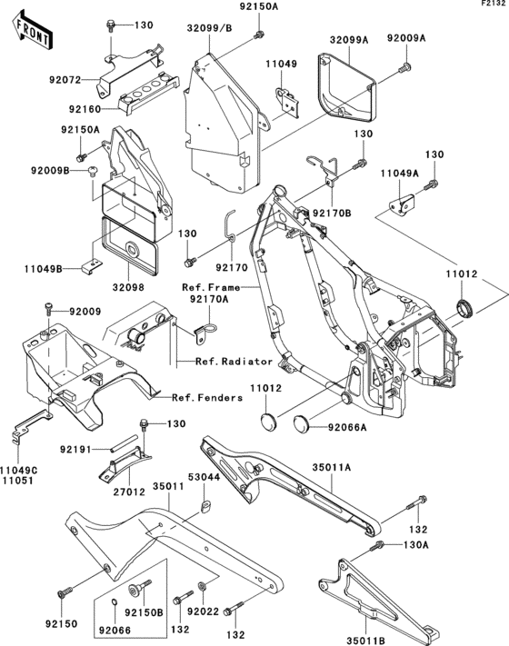 VN800 Короб для АКБ
