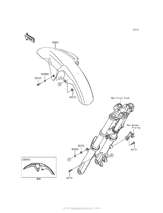  Крыло переднее