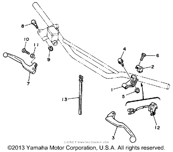 WR500ZD Рулевые переключатели