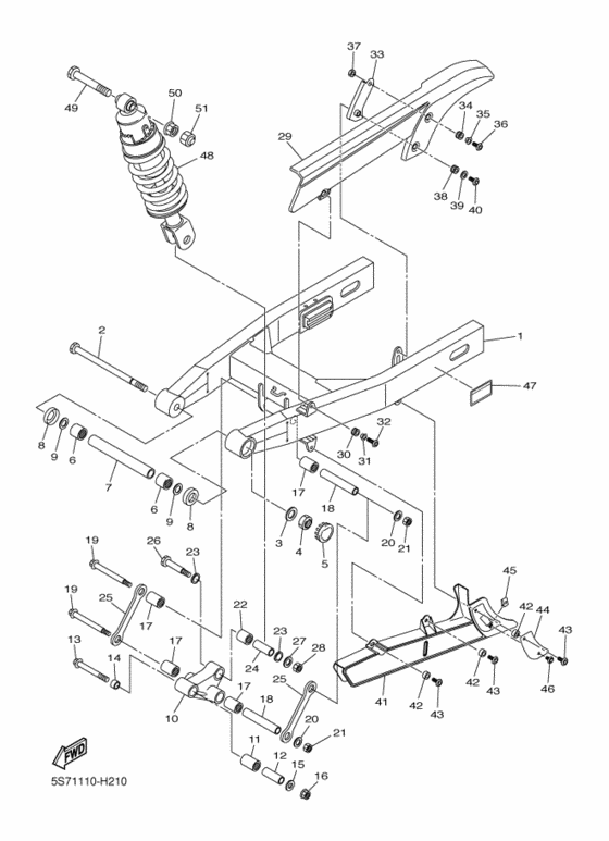 Rear arm & suspension