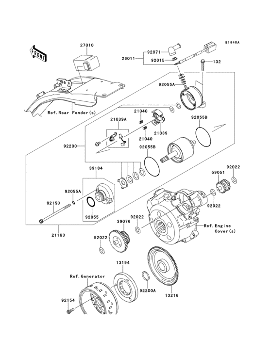 Starter motor(dcf-def)