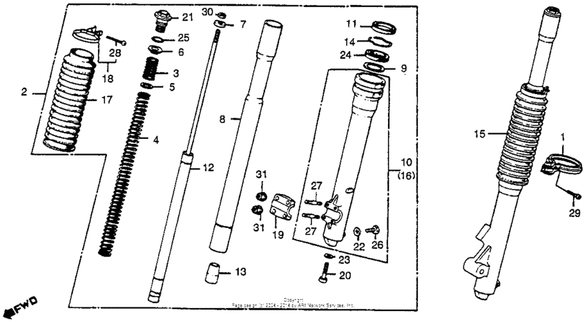 Front fork 79