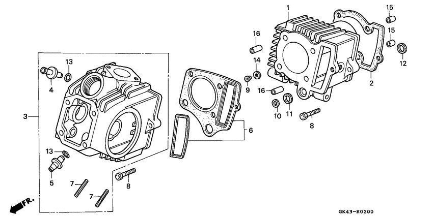 Cylinder/cylinder head