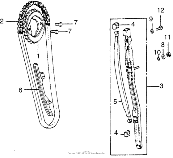 Cam chain + tensioner