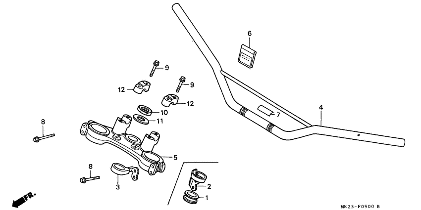 Handle pipe/top bridge