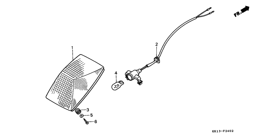 XR250R Taillight unit ass`y