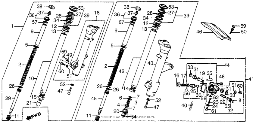 Front fork 83-84