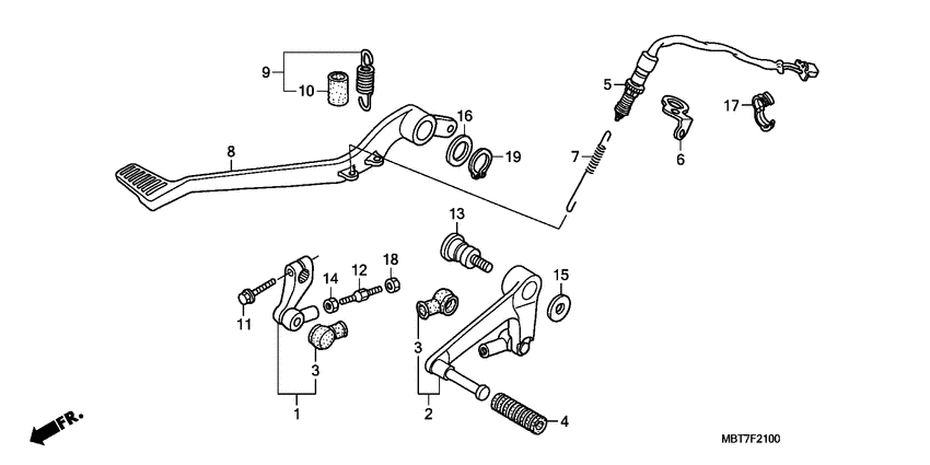Brake pedal assy