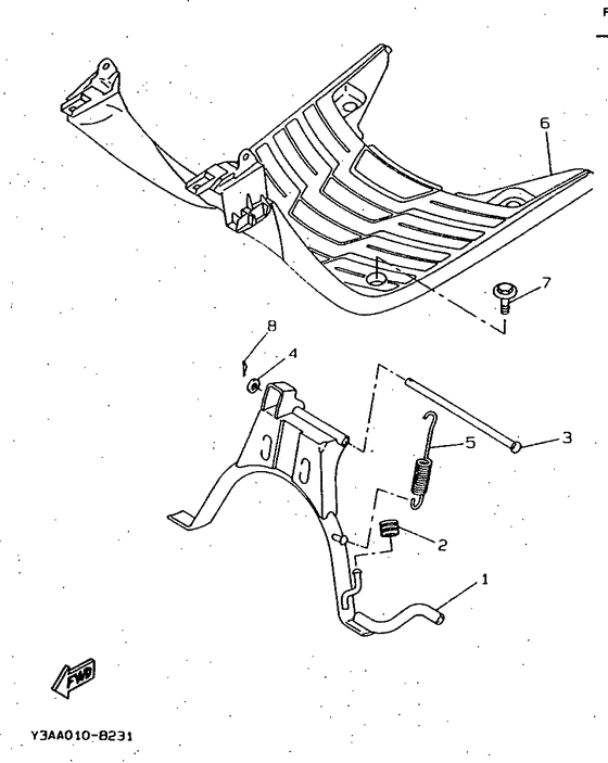 CW50 Stand. footrest