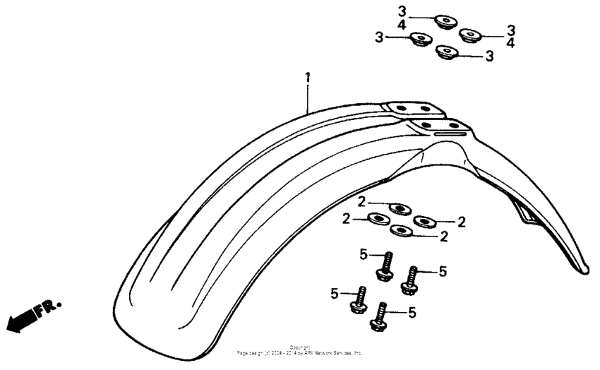 CR500R Переднее крыло
