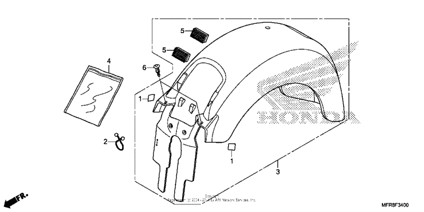 Rear fender (1)