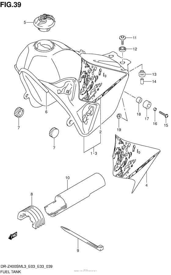  Fuel Tank (Dr-Z400Sml3 E33)