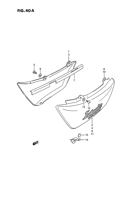 VS1400 Обтекатель задний
