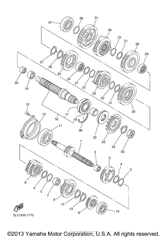 FZS1000PC Трансмиссия