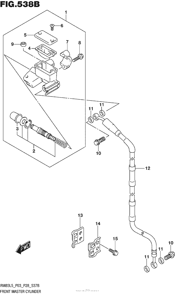 Front Master Cylinder (Rm85L5 P28)