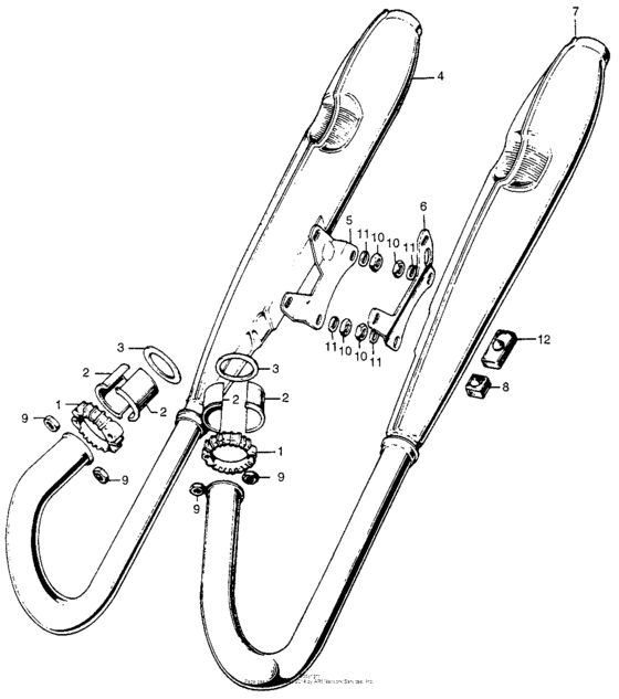Ca175 muffler