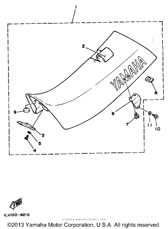 YZ490S Сиденье