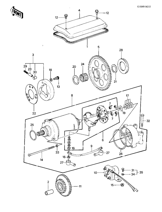 Starter motor/starter clutch