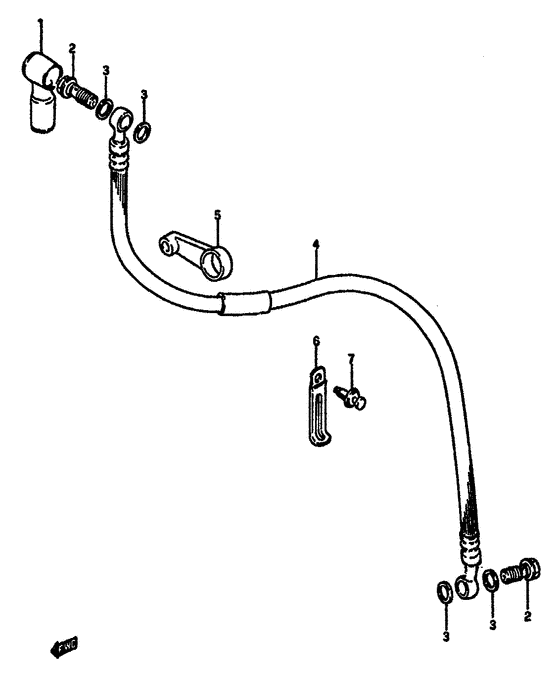 GSX-750 Сцепление hose