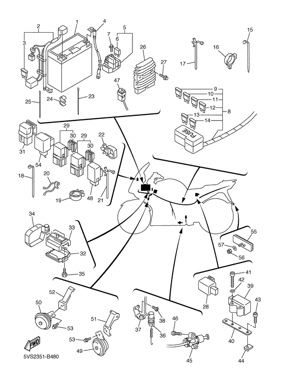 FJR1300A Электрика 2