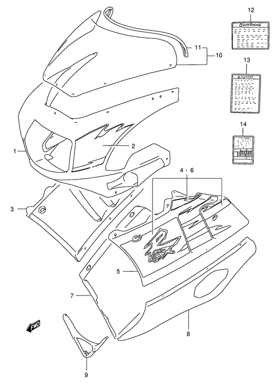 Cowling body