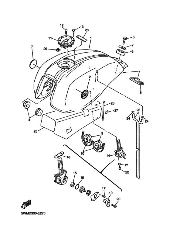 XJR1300 Tank fuel